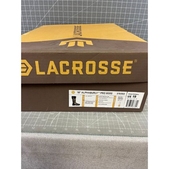 LaCrosse 18" ALPHABURLY Pro 800G Boot 376060 Men's Sz 15 US 50 EU New Cloud Veil - Picture 2 of 6